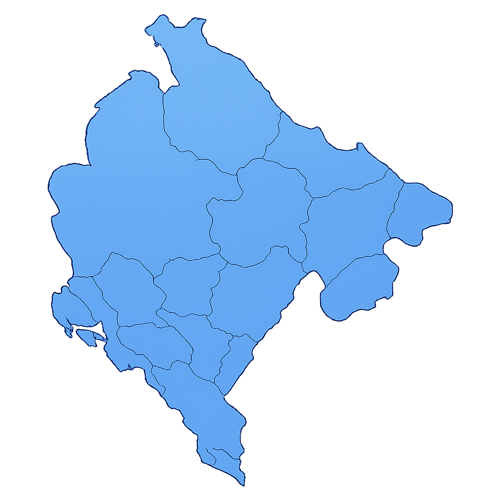 Montenegro service coverage map
